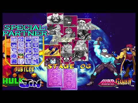 Marvel vs Capcom 1 ( Arcade ) - Orange Hulk / Jin Playthrough ( July 29, 2018 )