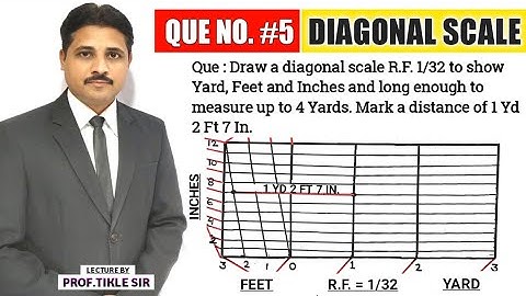 HOW TO DRAW DIAGONAL SCALE (QUE.NO.5) | UNIT : ENGINEERING SCALE @TIKLESACADEMYOFMATHS