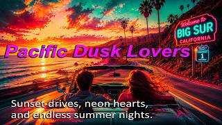 Pacific Dusk Lovers - Sunset drives, neon hearts, and endless summer nights.
