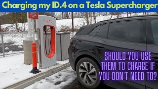 Is It Worth It To Charge A Non-Tesla On A Tesla Supercharger? Watch To Find Out!