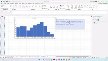 CIS125E Histogram Charts and Adding Alt Text
