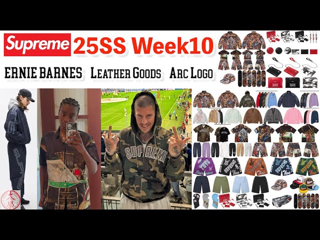 Supreme] Supreme Week 10! Ernie Barnes, high-end leather
