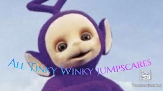 All tinky winky jumpscares from 5 nights at tubbyland (fnatl 1 and 3)