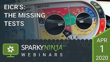 Inspection and testing, the missing tests - A SparkyNinja Webinar