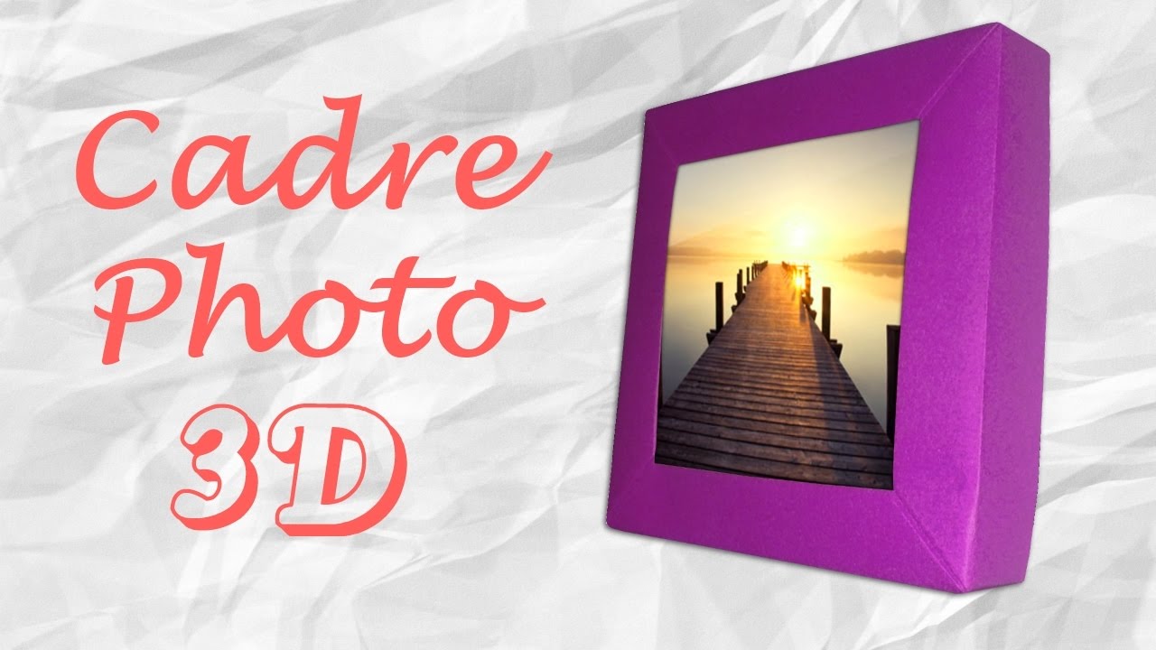 Origami : Cadre photo 3D - tutoriel