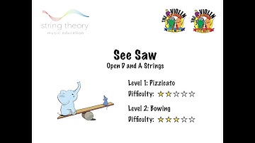 Open D and A Strings - See Saw