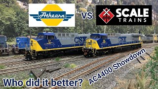 Athearn VS Scaletrains HO Scale GE AC4400 Comparison