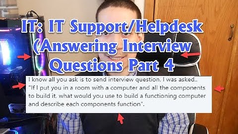 IT: IT Support/Helpdesk Interview Questions