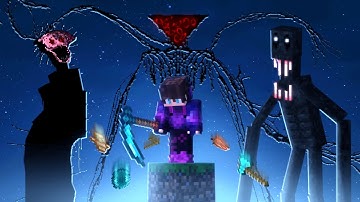 I Survived EVERY Horror Mod on ONE BLOCK...