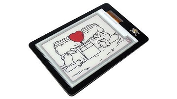 PCB Business Card with Three-color Electrophoretic Display (Cats Test - Just for Fun)