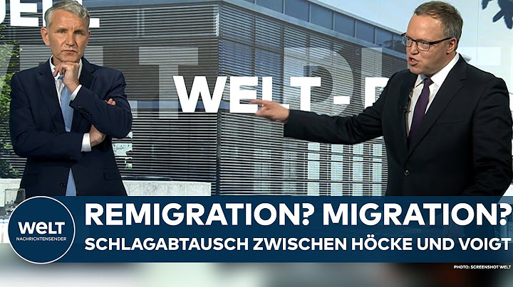 TV-DUELL: Remigration? Migration? Höcke (AfD) und Voigt (CDU) liefern sich Schlagabtausch bei WELT