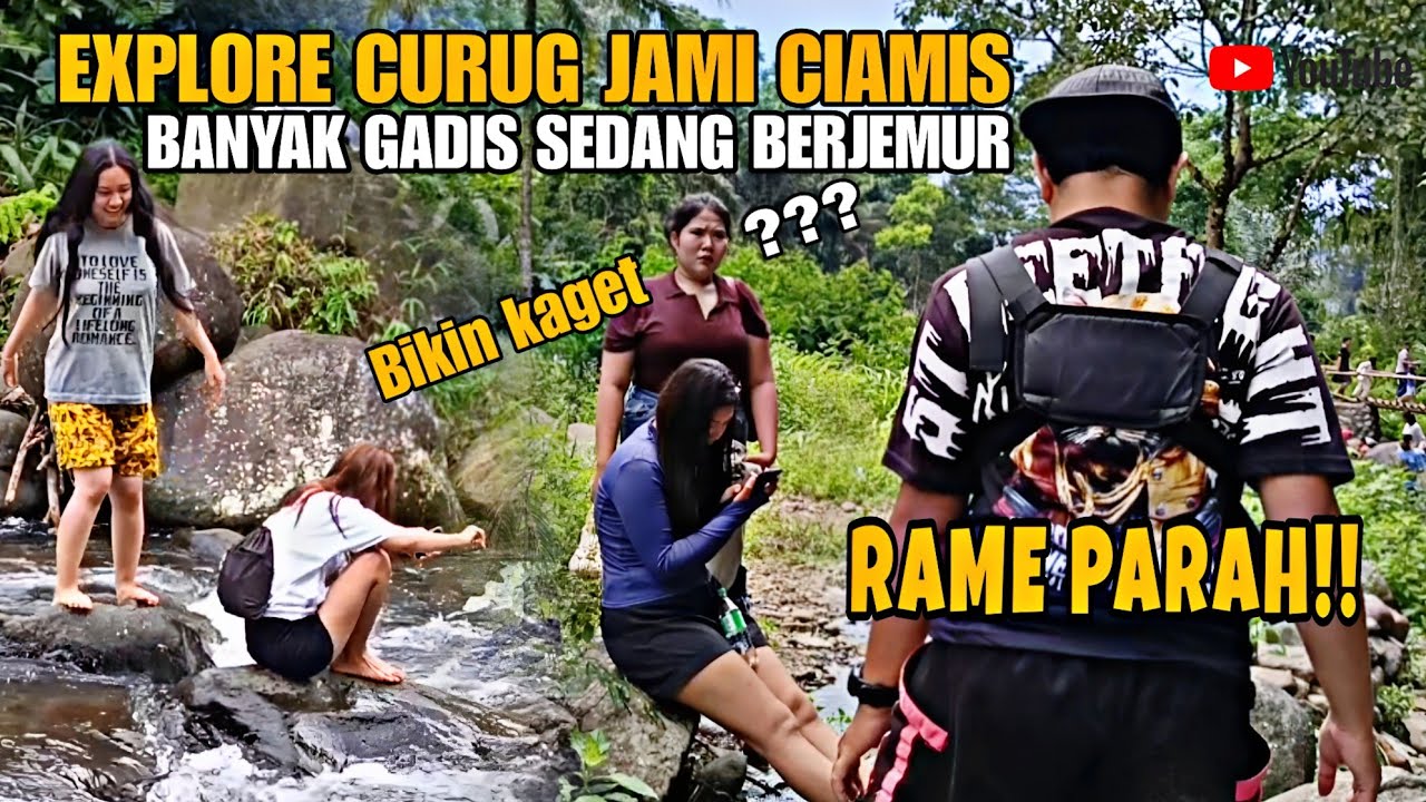 TEMPAT WISATA SEBAGUS INI || CURUG JAMI CIAMIS || BANYAK GADIS YANG BERJERMUR ❗❗