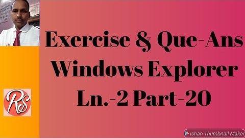 Part 20 computer class-6 lesson 2 exercise