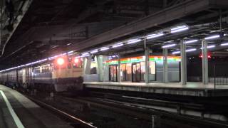 JR貨物 EF65-1082 貨物列車(5090レ 原色 国鉄特急色 赤プレ)名古屋駅通過