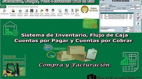 Sistema de Inventario, Facturación, Flujo de Caja, Cuentas por Pagar y Cobrar | MacroExcelVBA