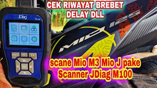SCANER JDiag M100 scan yamaha mio M3, Mio J, cek kode kerusakan, riawayat, brebet, delay Dll..
