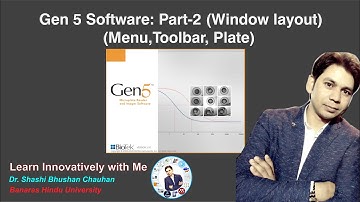 Gen5 Software : Part-2 Window layout (Menu,Toolbar,Plate)
