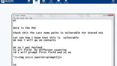 Stored XSS in mail.com by Tayyab Qadir