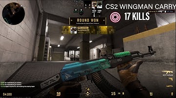 CS2- Wingman Brewery 17 Kill Carry Full Gameplay 4k! (No Commentary).