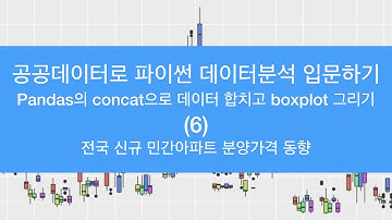 파이썬 공공데이터 분석[6/6] - Pandas의 concat으로 데이터 합치고 boxplot 그리기