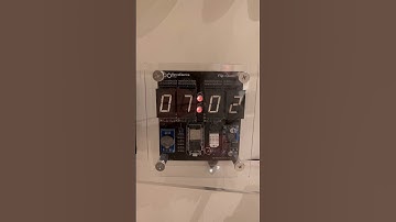 Flip digit clock. With date, time, temperature, humidity.  2 leds.  Configurable via wifi.