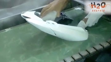 H2O Graphix: Water Transfer Printing (hydrographics) Bike Seat Dipping