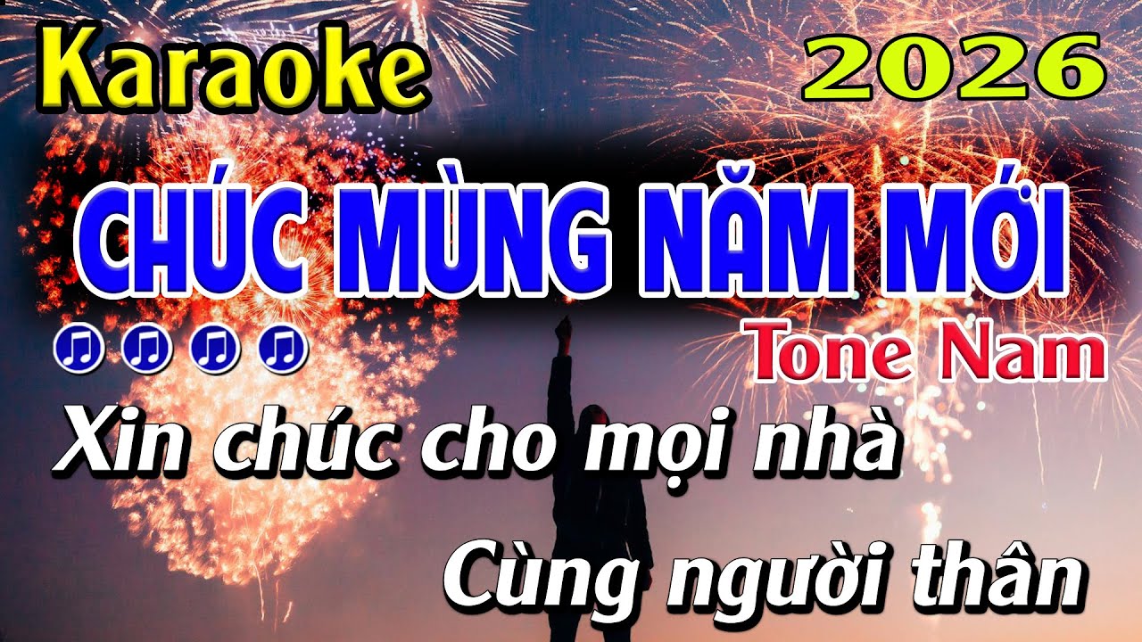 Karaoke Chúc Mùng Năm Mới ( Happy New Year ) -Tone Nam Eb - Beat Phối Mới 2026 - Karaoke Quốc Nguyên