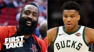 James Harden should be the unanimous MVP over Giannis Antetokounmpo - Ryan Hollins | First Take