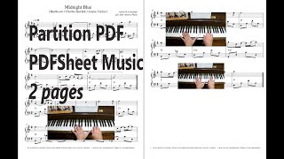 "Midnight Blue" PIANO Louise Tucker  (Partition PDF/Piano Score PDF Sheet Music) Cover