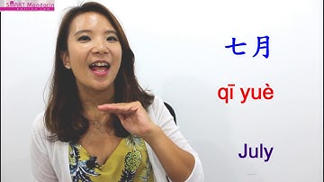 Months and Dates in Mandarin