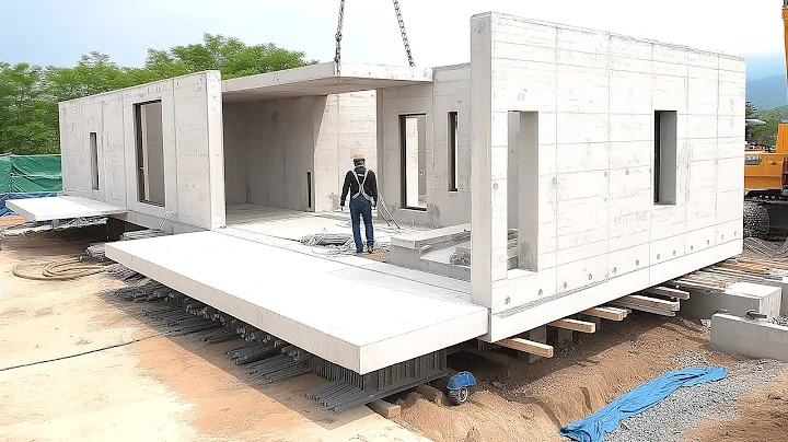 The Process of Building a Concrete House in Just 2 Weeks