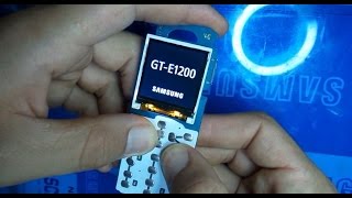 طريقة تغيير شاشة سامسونج samsung E1200 change lcd