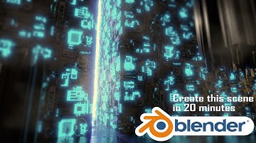 How to create a concept art SciFi scene in Blender under 20 minutes - Concept art in Blender 3D