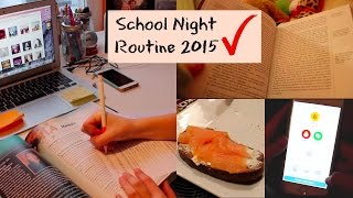 School Night Routine 2015