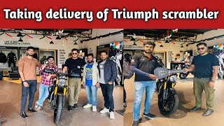 Taking Delivery Of Triumph Scrambler 400X