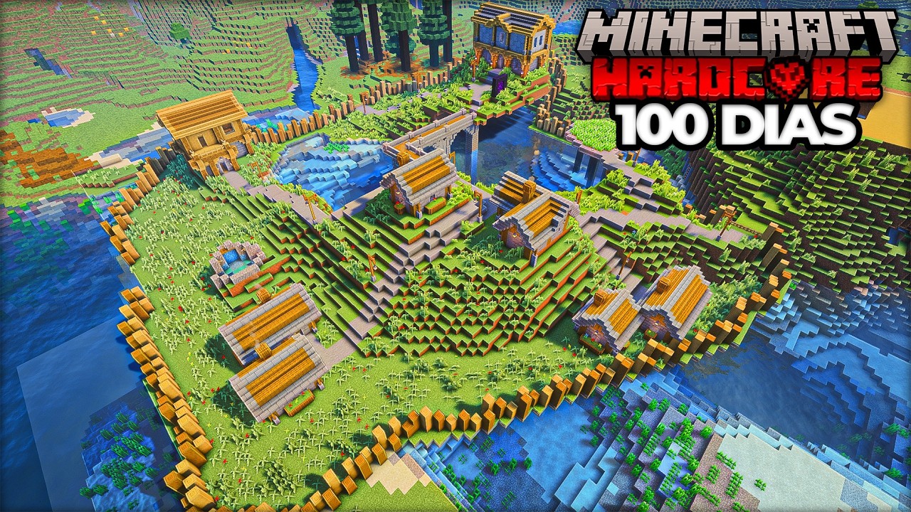 Sobreviví 100 Días en el MEJOR MUNDO de Minecraft Hardcore