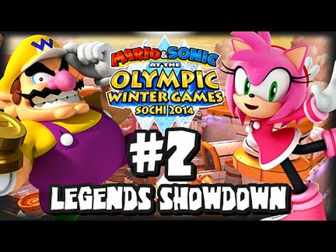 Mario & Sonic At the 2014 Sochi Winter Olympic Games - (1080p) Legends Showdown Part 2