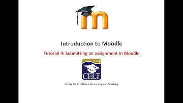 Submitting an assignment in Moodle