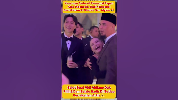 Keseruan Penyanyi Papan Atas Hadiri Resepsi Pernikahan Al Ghazali😍 #alghazali #ahmaddhani #vidi