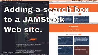 Adding a search box to compileswift.com JAMStack site