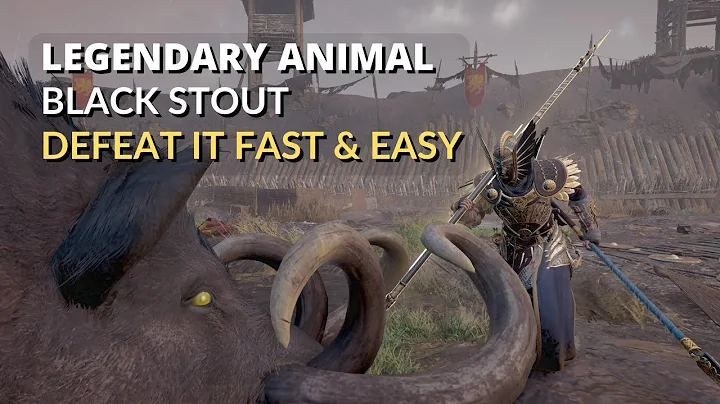 How to defeat Black Stout Fast & Easy | Legendary Animal | AC Valhalla Wrath of the Druids