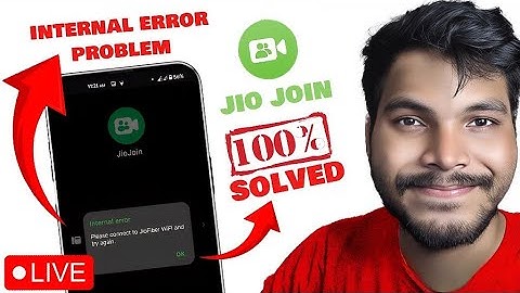 Jio Join INTERNAL ERROR Problem 100% Solved ll 2025 Trick 😁