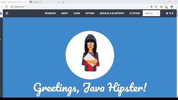 jHipster: creating a Monolithic Application