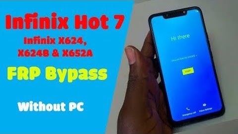 Infinix Hot 7 frp Google account bypass without PC