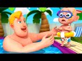 Be Careful at the Pool! | Pool Safety Song | Rosoo Nursery Rhymes &amp; Kids Songs