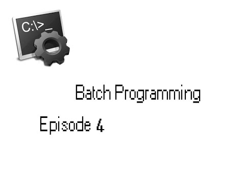 Batch programming E4 : how to make a fake hack