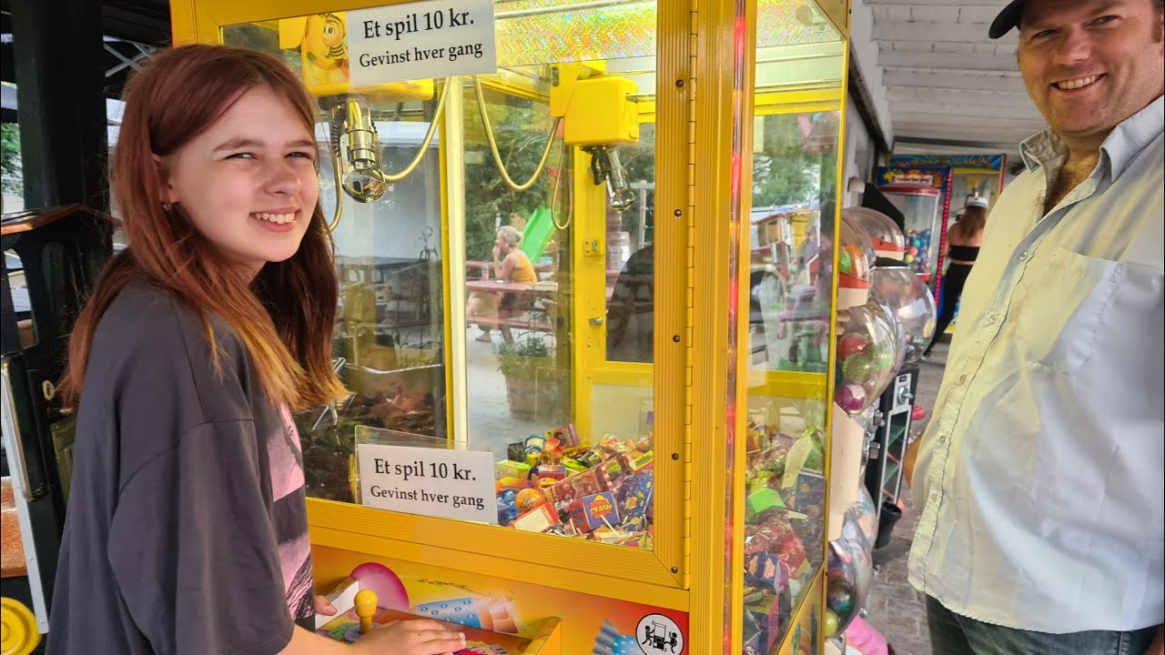 Aftentur til Marielyst by☀️På Larsens plads & Sanne VINDER EN BAMSE🧸