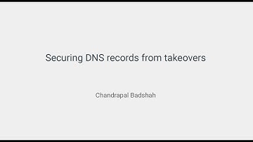Securing DNS records from takeover