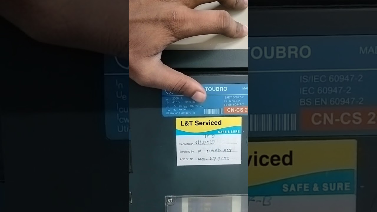 L&T ACB breaker full details video...basic knowledge of ACB Breaker
