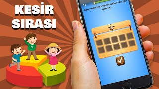 KESİRLERİ ÖĞRETİCİ OYUN | MATEMATİK | EĞİTSEL OYUN ADI: KESİR SIRASI | MentalUP screenshot 5